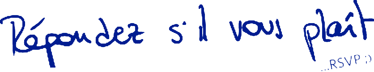 Répondez s’il vous plaît